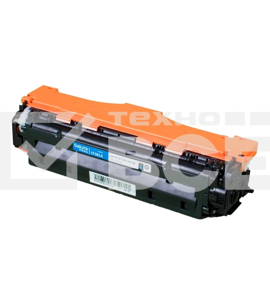 Картридж Sakura CF381A для HP MFP M476, синий, 2700 к.