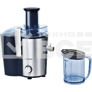 Соковыжималка центробежная Bosch MES3500 700Вт рез.сок.:1250мл. серебристый/синий