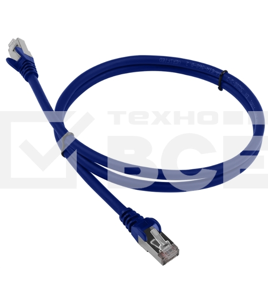 Кабель Патч-корд Lanmaster FTP LAN-PC45/S6-1.0-BL вилка RJ-45-вилка RJ-45 кат.6 1м синий LSZH