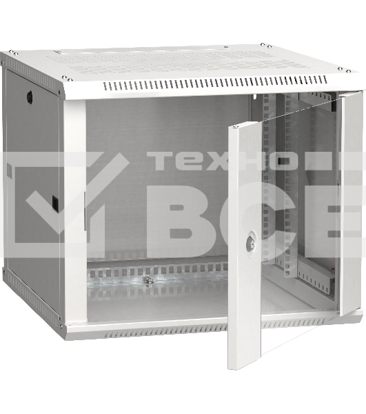 Шкаф ITK LINEA W 9U 600x600 мм дверь стекло, RAL7035