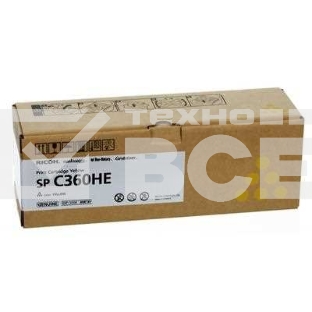 Картридж лазерный Ricoh SP C360HE жёлтый для SP C360DNw/SP C360SNw/SP C360SFNw/SP C361SFNw 6000 страниц.