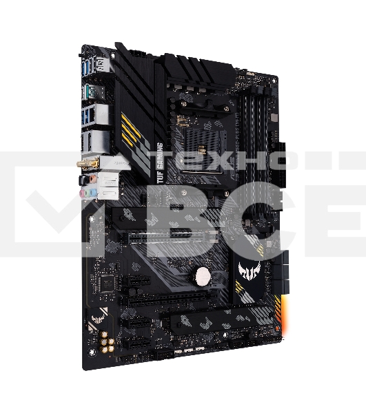 Материнская плата ASUS TUF GAMING B550-PLUS WIFI II, AM4, AMD B550, 4xDDR4, 6xSATA, 2xM.2, 1xPCI-E 3.0 x16, 1xPCI-E 4.0 x16, 3xPCI-E x1, 1xDP, 1xHDMI, 1x 2.5Gb LAN, 2xUSB-A 3.2 Gen 1, 1xUSB-A 3.2 Gen 2, 1xUSB-C 3.2 Gen 2, 3x3.5 мм, 7.1, ATX