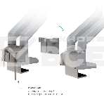 Кронштейн Arm media LCD-T36 silver, 4 шт/уп. Кр. алюм. настол. для 2-х мон. 15