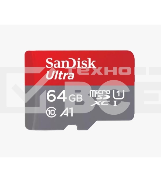 Флеш карта microSD 64GB SanDisk microSDXC Class 10 Ultra UHS-I A1 140MB/s