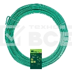 Проволока для подвязки Сибртех, стальная в ПВХ (зеленый) 25 м, внутр. 1,6 мм / внеш. 3,0 мм, фото 1