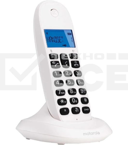 Радиотелефон Dect Motorola C1001СB+ белый АОН