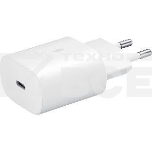 Сетевое зарядное устройство Samsung Adapter 25W Type C с кабелем белый (EP-TA800XWEGWW)