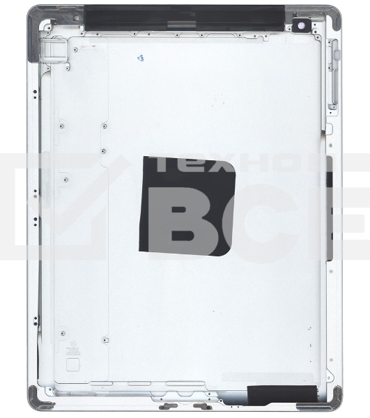 Задняя крышка для Apple iPad 3 A1430 A1403 серебристая