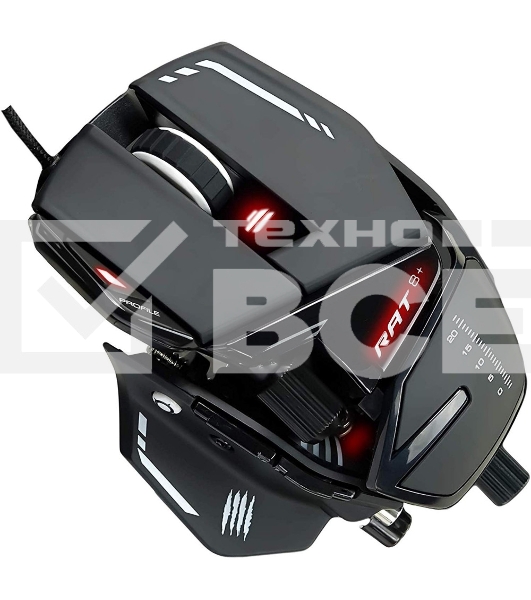 Мышь проводная Mad Catz R.A.T. 8+ черный, 16000 dpi, USB, кнопки - 11
