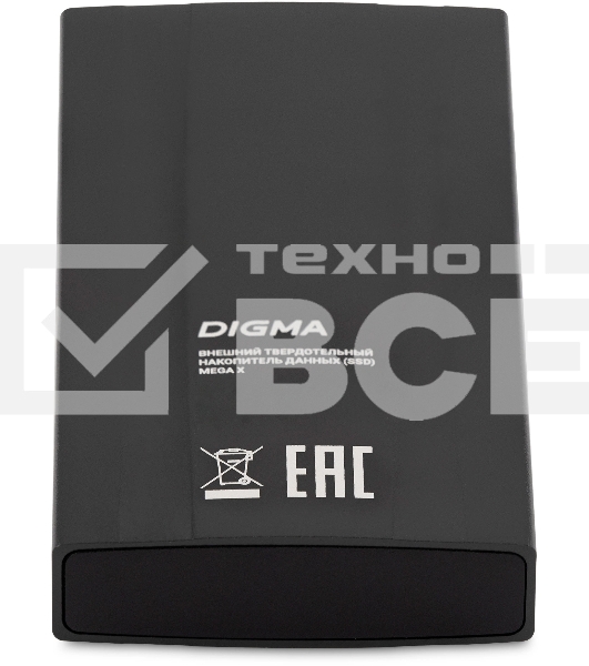 Внешний накопитель SSD Digma USB3.2 Gen2x2 4TB DGSM8004T2MGG MEGA X 1.8