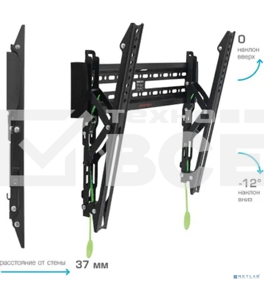 Кронштейн Arm media PLASMA-14 черный Кр. стал. наст. для TV 26