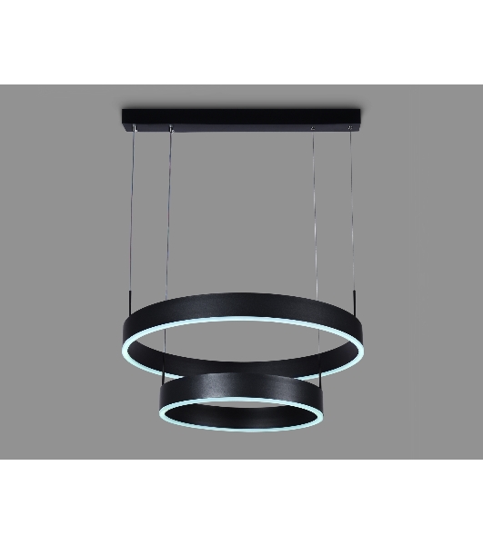 Светильник Ambrella light FA6612/2 BK черный 85W D400/600*730 (ПДУ РАДИО 2.4G)
