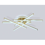 Потолочный светодиодный светильник Ambrella light FL6254 GD золото 97W 3000K-6400K 805*760*170 (ПДУ ИК), фото5