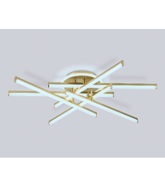 Потолочный светодиодный светильник Ambrella light FL6254 GD золото 97W 3000K-6400K 805*760*170 (ПДУ ИК)