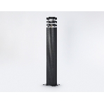 Светильник Ambrella light ST2588 BK/CL черный/прозрачный IP54 E27 max 40W 110*65*800, фото 1