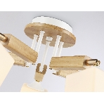 Светильник Ambrella light TR9518/5 WH/GD/FR белый/золото/белый матовый E27*5 max 40W D670*260, фото4