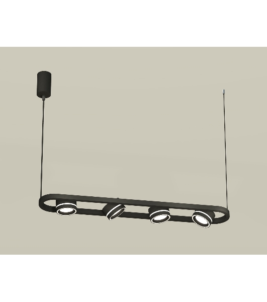 Светильник Ambrella light XB9164151/4 SBK/FR черный песок/белый матовый GX53 (C9164, N8434)