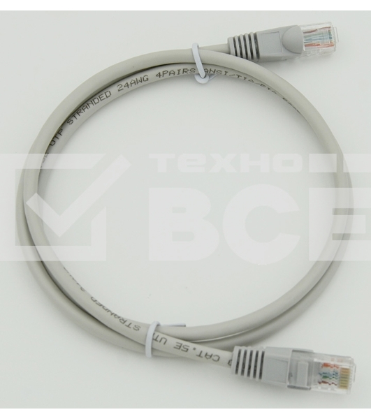 Сетевое оборудование  Patchcord литой 5E Copper 1m 