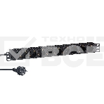 Блок розеток горизонтальный ExeGate ServerPro PDU-19H902 Al-9S-EU1.8, 19