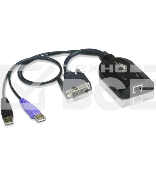 Модуль удлинителя, DVI+KBD+MOUSE USB 2.0+AUDIO, для подкл. DVI USB virtual media KVM adapter cable