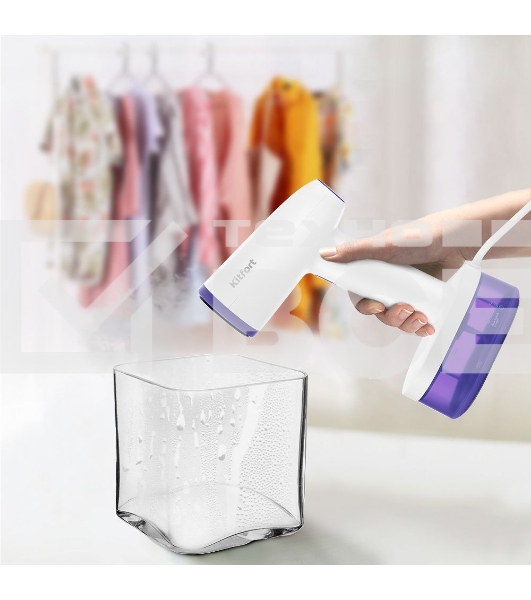 Отпариватель Kitfort КТ-985-1 фиолетовый, 1600 Вт, 28 г/мин, 250 мл