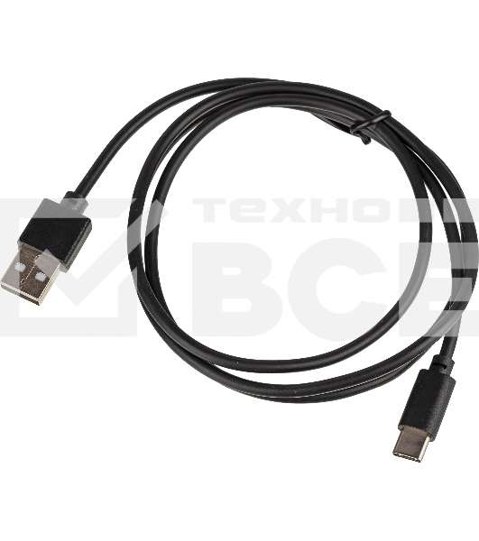 Кабель USB (m)-USB Type-C (m) 1м черный