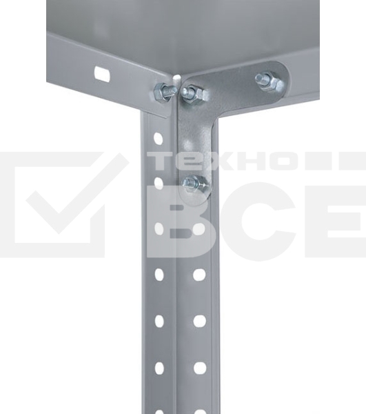 Стеллаж Практик ES пол.:4 разборная 1450x750x300мм серый