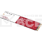Накопитель SSD WD Red SN700 WDS500G1R0C, 500Gb, PCIe 3.0 x4, M.2 2280, NVMe, R/W 3430/2600, фото2