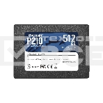 Накопитель SSD Patriot P210, 512GB, SATA III, 2.5