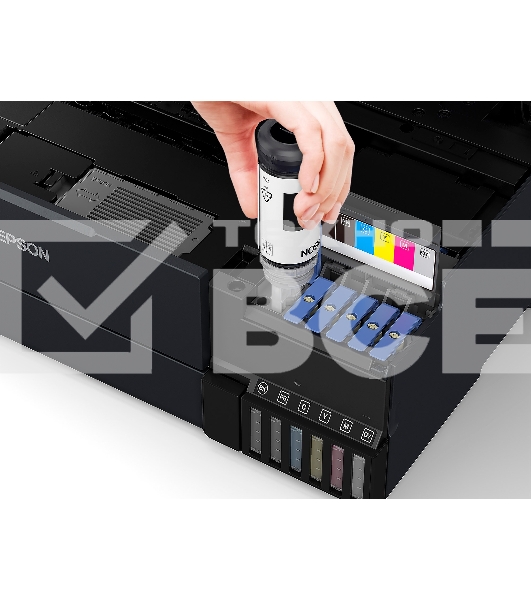 МФУ струйный Epson L8180 (C11CJ21403/C11CJ21402) A3 Duplex Net WiFi USB RJ-45 черный