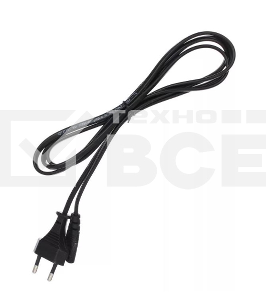Кабель Telecom Кабель (TP228-IEC320-C7--CEE7/16-1.8-B) для аудио-видео техники IEC-320-C7--розетка 220V, 2-pin, 1.8м, черный