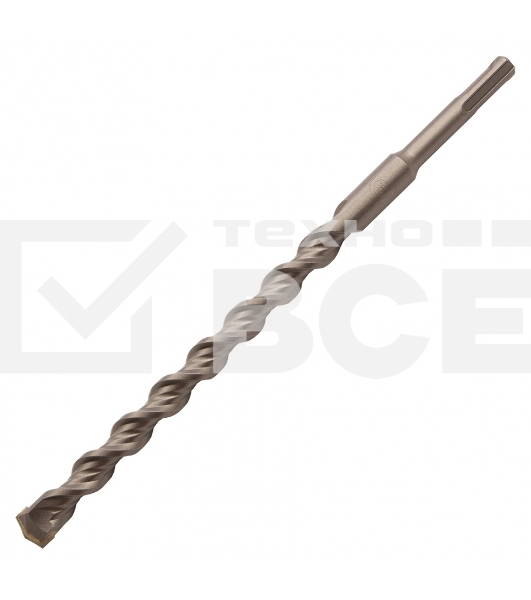 Бур по бетону, двойная спираль, Cobalt W-tip, 16x260 мм, SDS PLUS Denzel