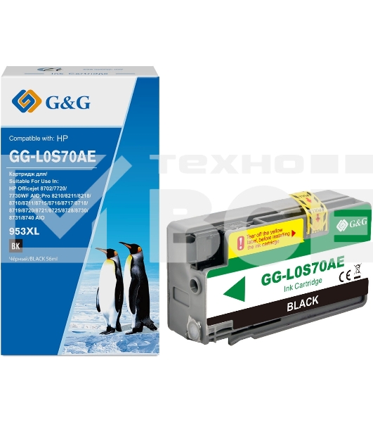 Картридж струйный G&G GG-L0S70AE черный (58мл) для HP OJ Pro 7740/8210/8218/8710/8715