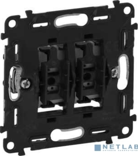 Выключатель двухклавишный 10А 2 Valena IN'MATIC. 50В. Безвинтовые зажимы Valena IN'MATIC. Выключатель двухклавишный 10А 250В. Безвинтовые зажимы