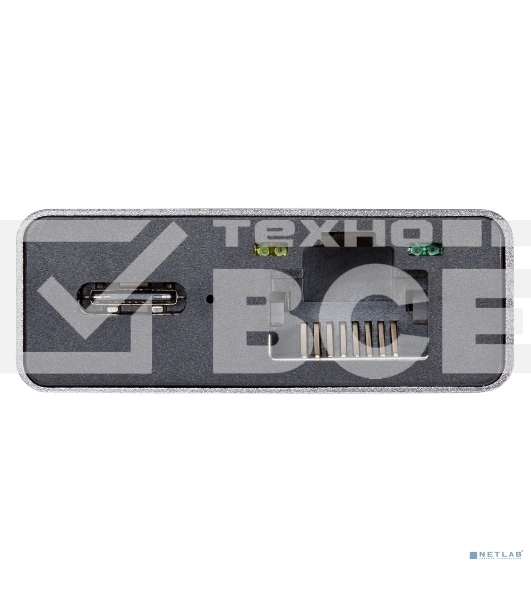 Адаптер VCOM CU459 Type-Cm --> RJ-45+2USB3.0(f) + PD100 Вт Alum Shell VCOM <CU459>