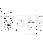 Кресло руководителя Бюрократ CH-868N-F слоновая кость, эко.кожа, крестов. пластик, подст. для ног, фото23