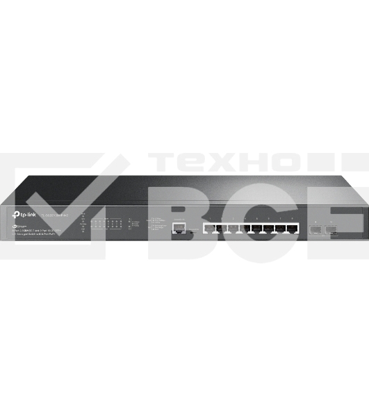 Управляемый коммутатор TP-Link SG3210XHP-M2 JetStream уровня 2+ с 8 портами PoE+ 2,5 Гбит/с и 2 портами SFP+