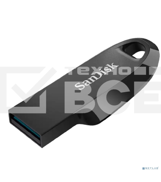 Флеш диск 128GB SanDisk CZ550 Ultra Curve, USB 3.2 черный