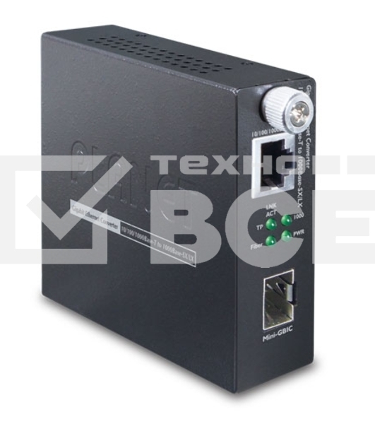 Медиа конвертер GST-805A 10/100/1000Base-T to 1000Base-LX/SX(mini-GBIC, SFP) Smart Media Converter-distance depends on SFP module