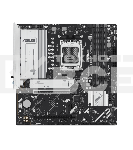 Материнская плата ASUS PRIME B850M-A WIFI, AM5, AMD B850, 4xDDR5, 4xSATA, 3xM.2, 1xPCIe 5.0 x16, 1xPCIe 4.0 x16, 1xHDMI, 2xDP, 1x2.5Gb LAN, Wi-Fi 6E, Bluetooth 5.3, 2xUSB-A 10Gbps, 2xUSB-A 5Gbps, 4xUSB-A 2.0, 3x3.5 мм, 7.1, mATX