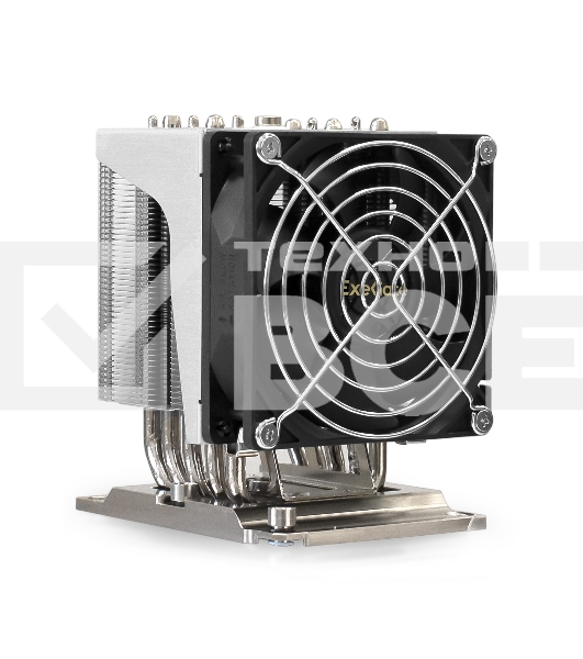 Кулер для процессора ExeGate ESNK-P0070APS4.PWM.4U.3647.Cu серебристый, 92 мм, алюминий/медь, 3800 об/мин, 44 дБ, 4 pin, 205 Вт, 125.5 мм