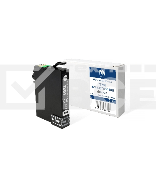 Картридж струйный NVPrint T1281 (NV-C13T12814011) черный для Epson Stylus SX125/S22/BX305F/SX420W (15 мл) совместимый