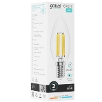 Лампа светодиодная филаментная Gauss Filament 10Вт цок.: E14 свеча св. свеч. бел. теп. (упак.: 10 шт), фото14