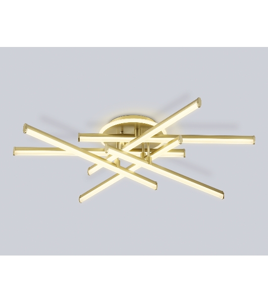 Потолочный светодиодный светильник Ambrella light FL6254 GD золото 97W 3000K-6400K 805*760*170 (ПДУ ИК)