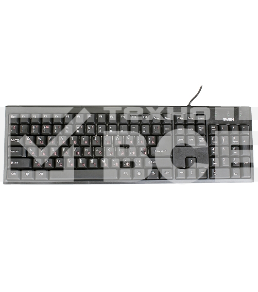 Клавиатура Keyboard SVEN Standard 303 Power USB+PS/2 чёрная SV-03100303PU