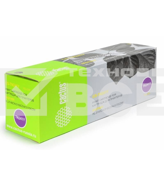 Картридж лазерный Cactus CS-TN241Y желтый (1400 стр.) для Brother HL-3170CDW