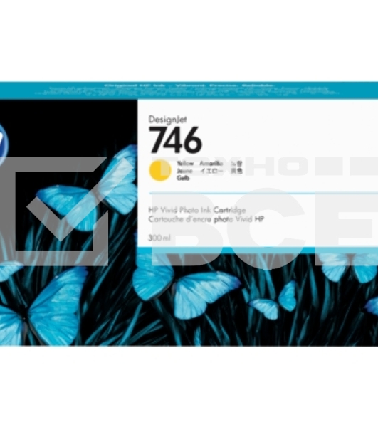 Картридж струйный HP 746 300-ml желтый Ink Cartridge