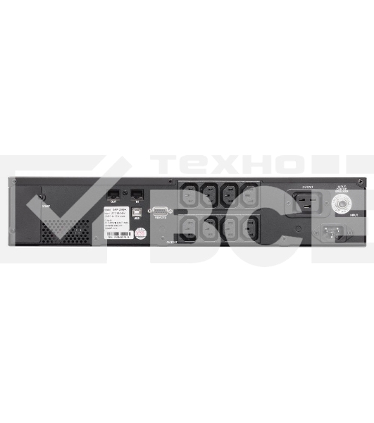 Источник бесперебойного питания Powercom Smart King Pro+ SPR-2000 LCD 1600Вт 2000ВА черный