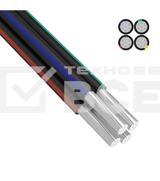 Провод самонесущий СИП-4 4x16,0 мм² 100 м ГОСТ