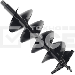 Шнек PATRIOT двухзаходный D 250B для грунта к бензобуру со сменными ножами, диаметр 250мм 742004457, фото 1
